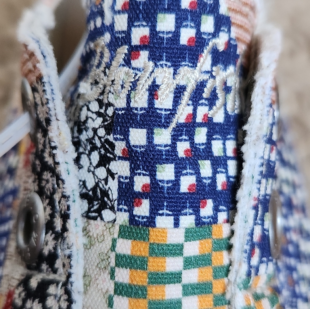 Blowfish Patchwork Play Slip-On Sneakers - Picture 3 of 12